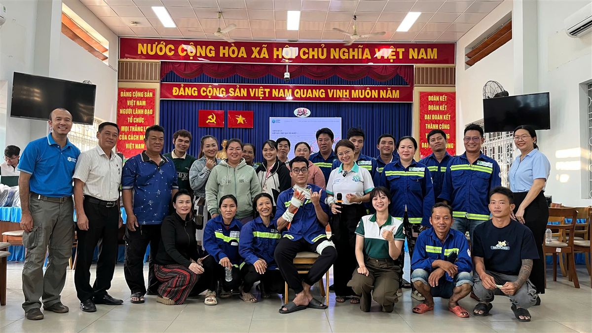 Tập huấn tại Hợp tác xã Linh Xuân